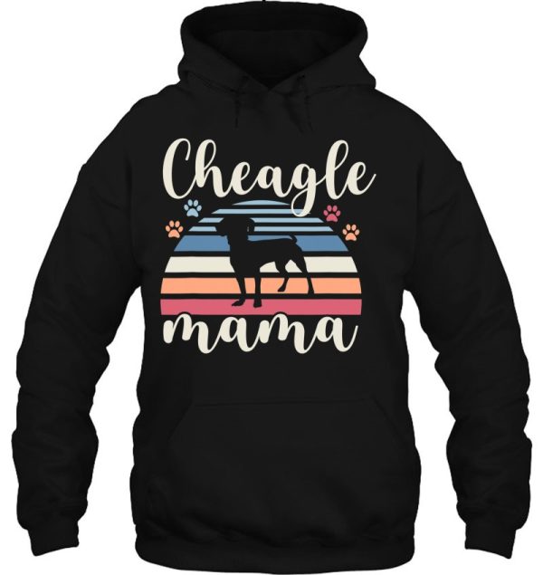 Retro Vintage Cheagle Mama Dog Mom Lover Chihuahua Beagle