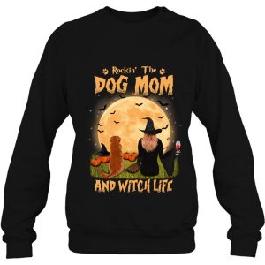 Rocking The Dog Mom Witch Life Golden Retriever Halloween 4