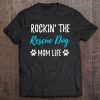 Rocking The Rescue Dog Mom Life Funny Adopt Dog Gift