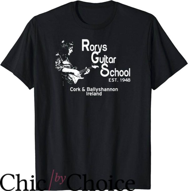 Rory Gallagher T-Shirt Roys Guitar School Est 1948