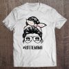 Rottie Mom Messy Bun Hair Glasses, Rottweiler Messy Bun