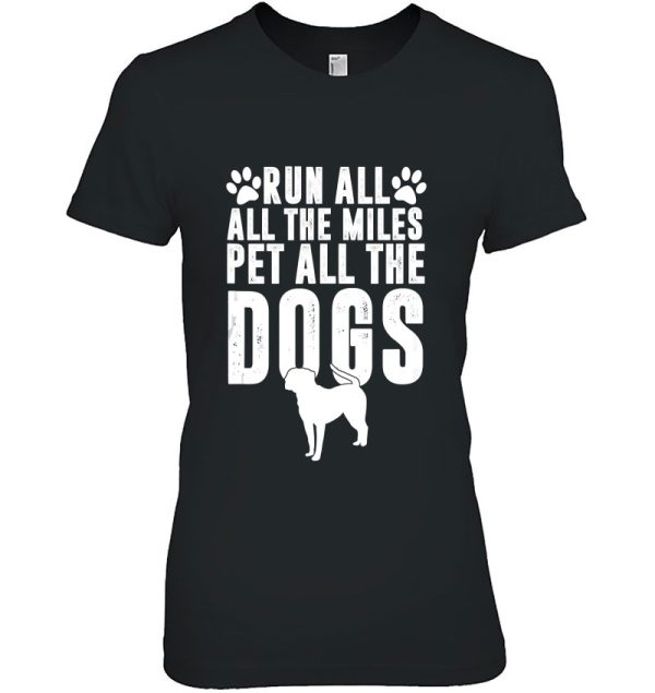 Running Dog Mom, Run All The Miles Pet All The Dogs Tank Top