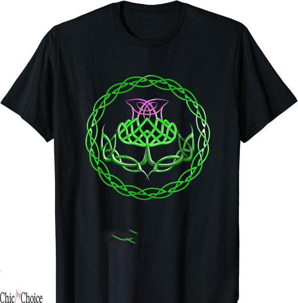 Scotland 150th Anniversary T-Shirt The Thistle Celtic Knot