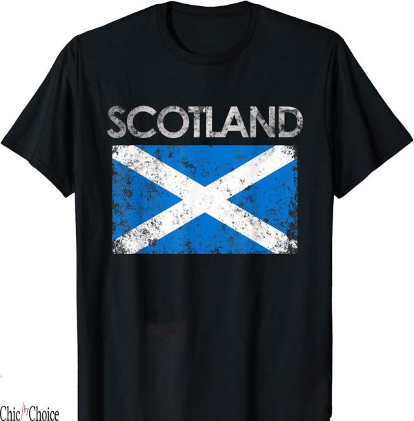 Scotland 150th Anniversary T-Shirt Vintage UK Scottish Flag