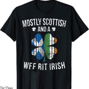 Scotland 150th Anniversary T-Shirt Wee Bit Irish Patrick Day