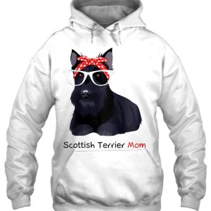 Scottish Terrier Mom Bandana Womens Scottie Dog Raglan Baseball 3