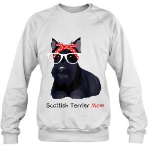 Scottish Terrier Mom Bandana Womens Scottie Dog Raglan Baseball 4