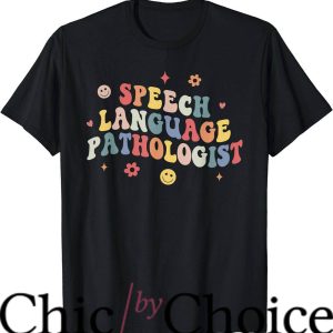 Speech Therapist T-Shirt Groovy Speech Language Trending