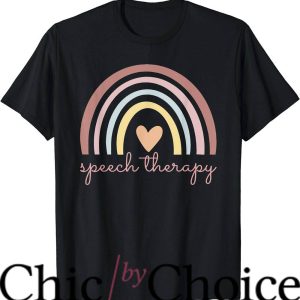 Speech Therapist T-Shirt SLP Boho Rainbow T-Shirt Trending