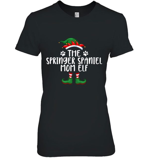 Springer Spaniel Mom Dog Elf Christmas X Mas Pajama Women