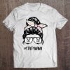 Staffie Mom Messy Bun Hair Glasses, Staffordshire Bull