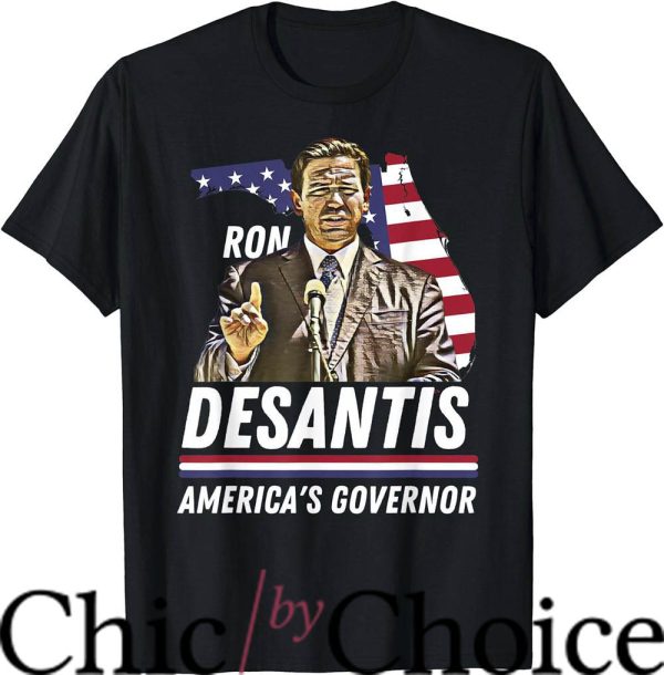 Stanley Desantis T-Shirt Governor Florida US Flag T-Shirt