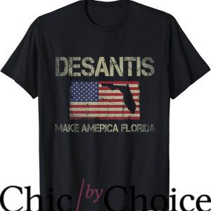 Stanley Desantis T-Shirt Vintage US Flag T-Shirt Movie