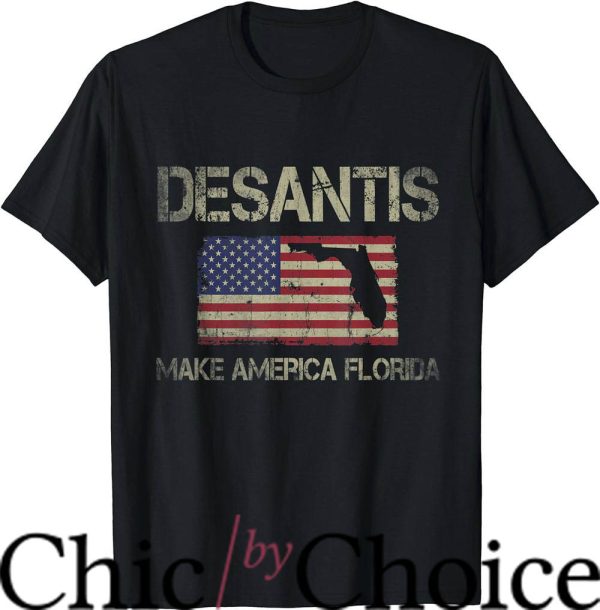 Stanley Desantis T-Shirt Vintage US Flag T-Shirt Movie