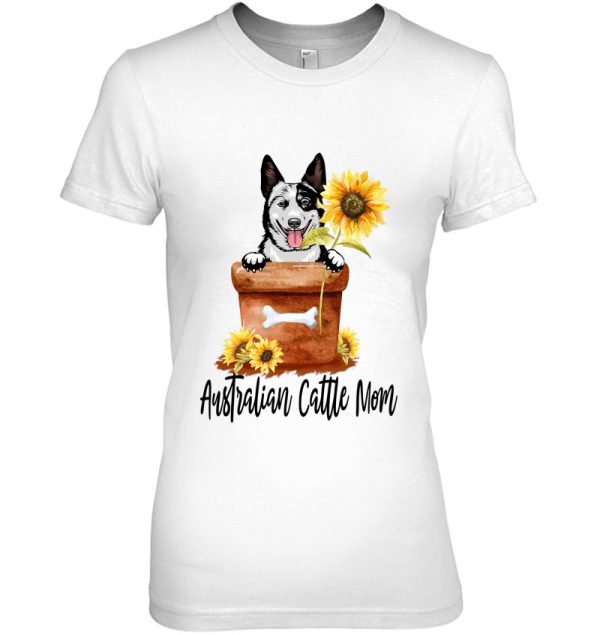 Sunflower Australian Cattle Mom Dog Lover Gifts