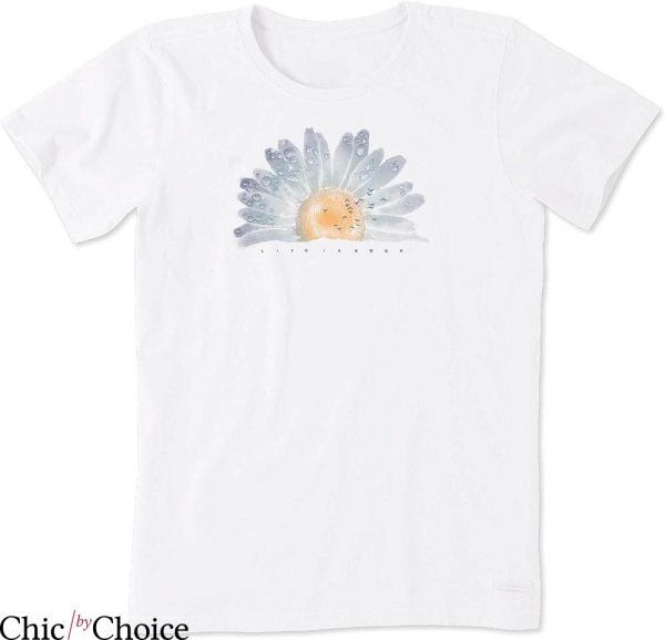 The Good T-Shirt Watercolor Daisy Birds T-Shirt Trending