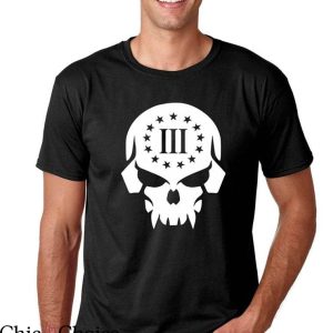 Three Percenters T-Shirt Skull III Percent