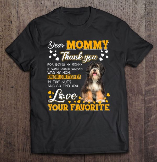 Tibetan Terrier Dear Mommy Thank You For Being My Mommy