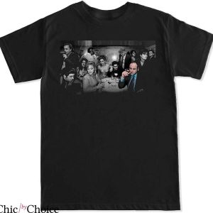 Tony Soprano T-Shirt He Is Smoking T-Shirt Movie