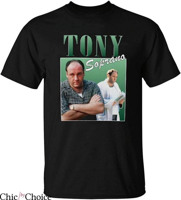 Tony Soprano T-Shirt Tony Soprano Retro Design T-Shirt Movie