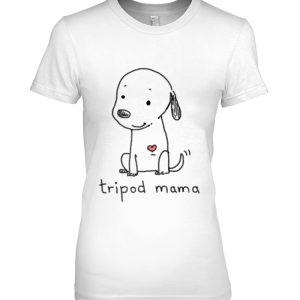 Tripod Dog Dog Mom Cute Cartoon Dog Three Legged Dog Raglan Baseball