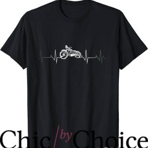 Triumph Motorcycle T-Shirt Motorcycle Heartbeat Tee Trending