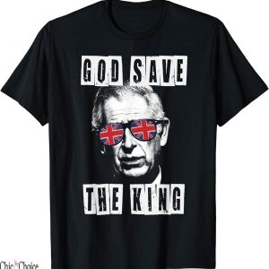 Union Jack T-Shirt God Save The King Coronation Charles
