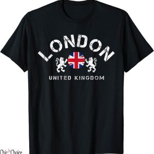 Union Jack T-Shirt London Kingdom England Souvenir Gift