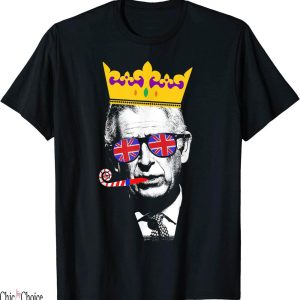 Union Jack T-Shirt Party Funny Coronation King Charles Crown