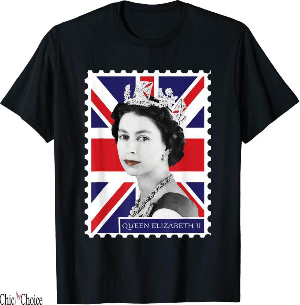 Union Jack T-Shirt Queen Elizabeth II