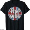 Union Jack T-Shirt The Who Official Distressed Circle Logo