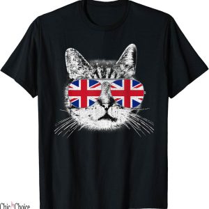 Union Jack T-Shirt UK British Flag England Sunglasses Gift
