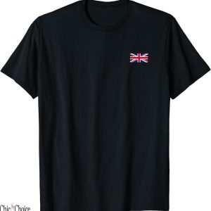 Union Jack T-Shirt UK Left Chest British Flag