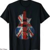 Union Jack T-Shirt Vintage Guitar British Rock Guitarist