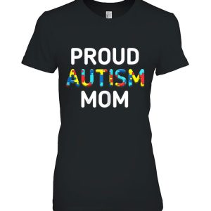 Unique Proud Autism Mom Colored Puzzle Pieces Awareness 2