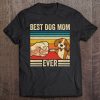 Vintage Best Dog Mom Ever Bump Fit Beagle Mom Mothers Day