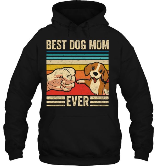 Vintage Best Dog Mom Ever Bump Fit Beagle Mom Mothers Day