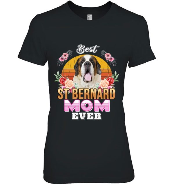 Vintage Best St Bernard Mom Ever Mothers Day For Dog Mom