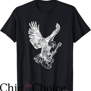Vintage Eagles Band T-Shirt Eagle Playing Guitar