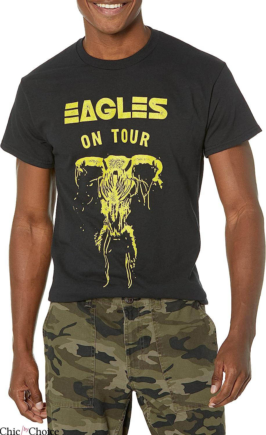 Vintage Eagles Band T-Shirt Eagles On Tour Skull