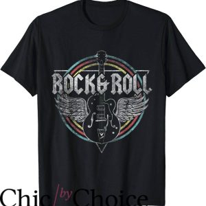 Vintage Eagles Band T-Shirt Rock Roll Guitar Wings Music