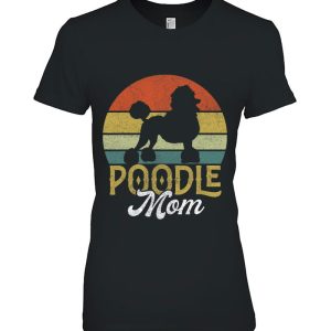 Vintage Poodle Mama Shirt Women Mother’s Day Dog Mom