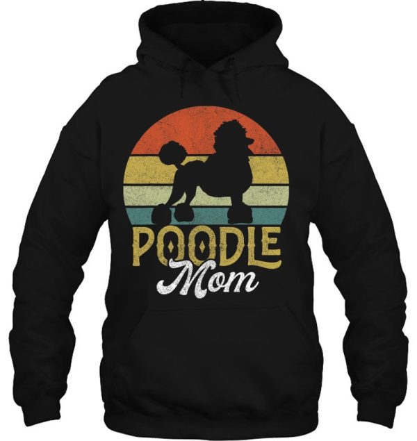 Vintage Poodle Mama Shirt Women Mother’s Day Dog Mom