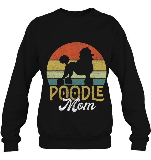 Vintage Poodle Mama Shirt Women Mother’s Day Dog Mom