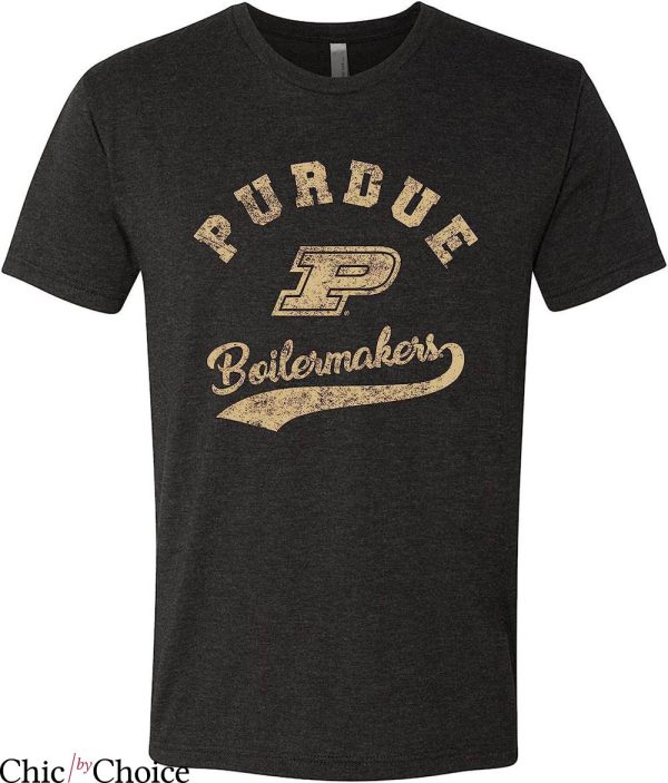 Vintage Purdue T-Shirt Retro Script T-shirt Trending