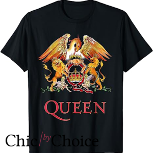 Vintage Queen T Shirt Classic Crest Short