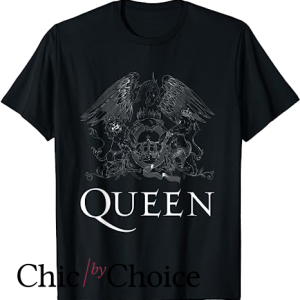 Vintage Queen T Shirt Logo White Short