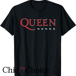 Vintage Queen T Shirt Official Logo Stud