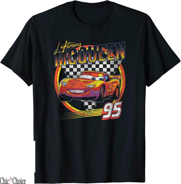 Vintage Race Car T-Shirt Disney Pixar Lightning McQueen