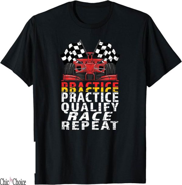 Vintage Race Car T-Shirt Open Wheel Formula Practice Qualify